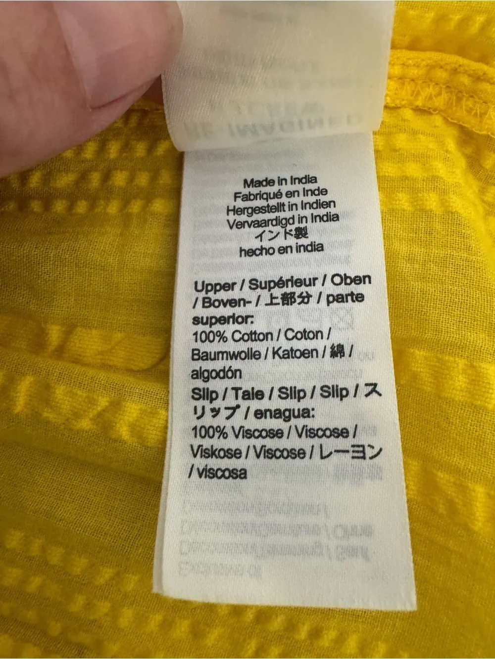 J Crew Ruffle Trim Tiered Dobby Cotton Dress Bright Yellow Breezy Loose NWT XS